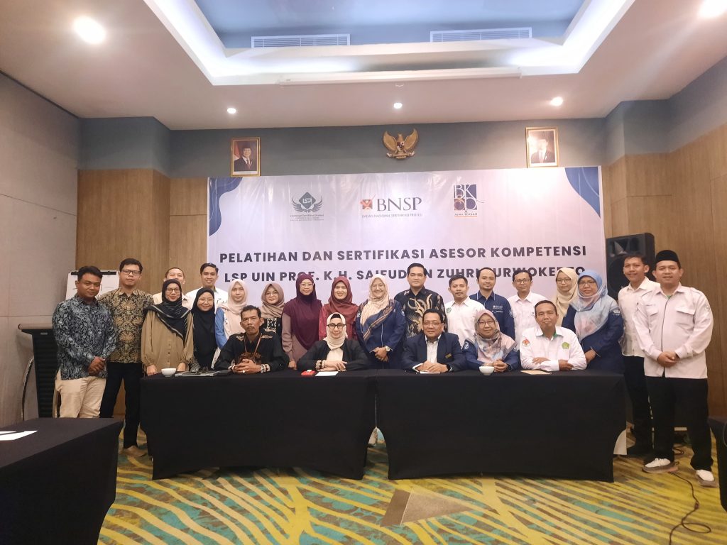 UIN Prof. K.H. Saifuddin Zuhri Purwokerto Perkuat Kompetensi SDM melalui Pelatihan Asesor Kompetensi BNSP